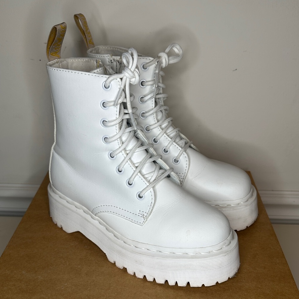 Dr. Martens White Boots